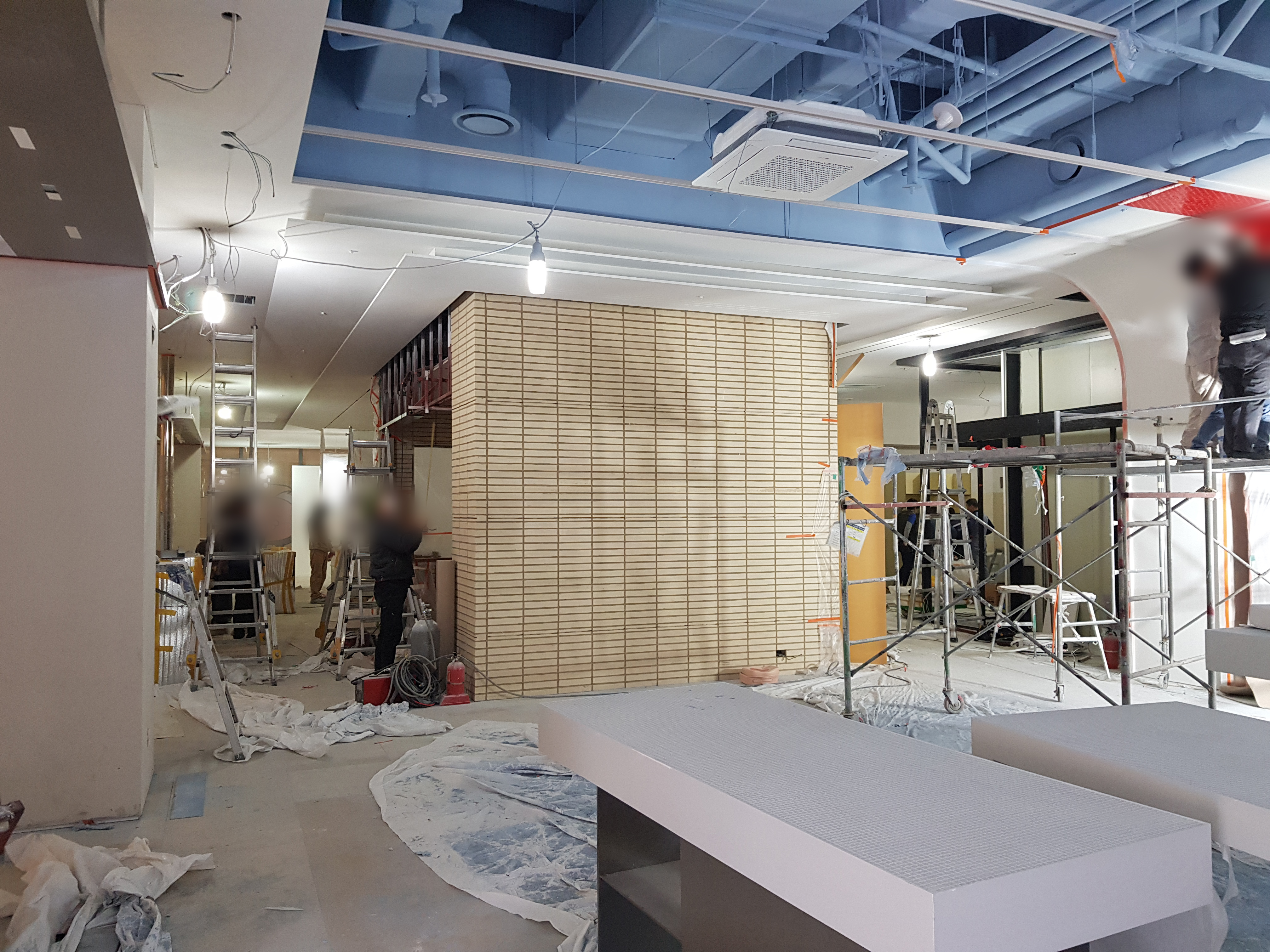 건물랜공사, 전체 랜공사, 매장 랜공사